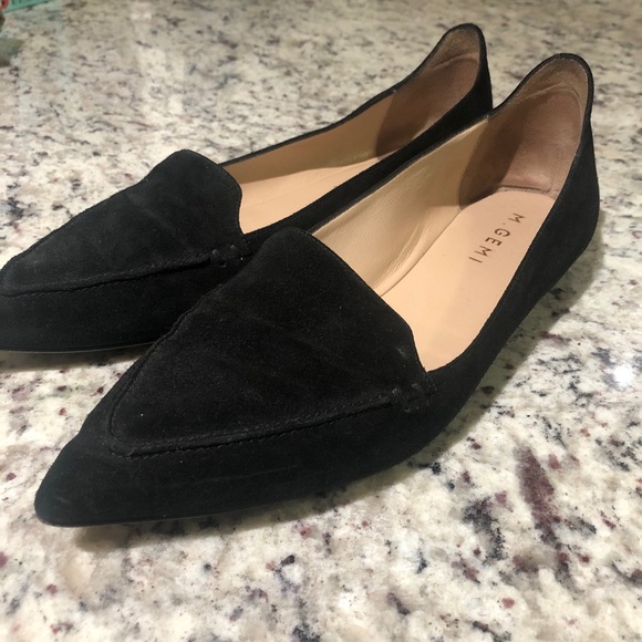 M. Gemi Italian Designer Handmade Suede Flats - Picture 2 of 8
